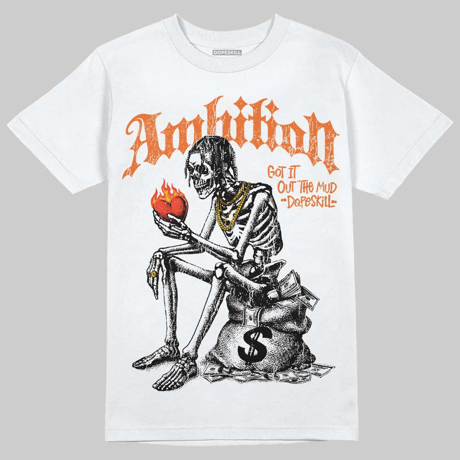 Orange Black White DopeSkill T-Shirt Ambition Graphic