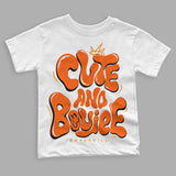 Brilliant Orange 12s DopeSkill Toddler Kids T-shirt Cute and Boujee Graphic