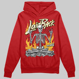 Red 'Laid Back' DopeSkill Graphic Hoodie