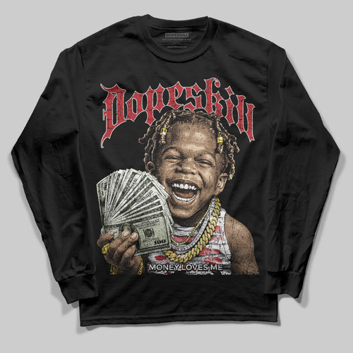 Bugs Bunny 8s DopeSkill Long Sleeve T-Shirt Money Loves Me Graphic