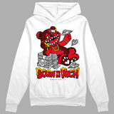 Red Thunder 4s DopeSkill Hoodie Sweatshirt Born To Be Rich Graphic