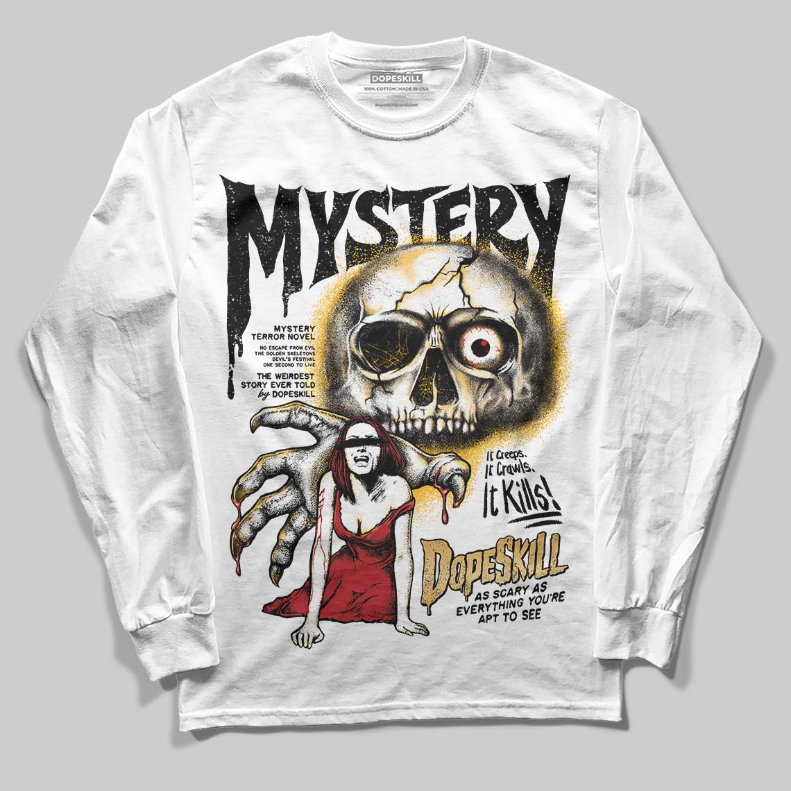 Taxi 12s 2025 DopeSkill Long Sleeve T-Shirt Mystery Ghostly Grasp Graphic