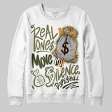 Olive Collection DopeSkill Sweatshirt Real Ones Move In Silence Graphic
