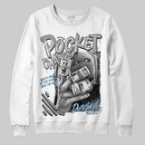 Wolf Grey 5s DopeSkill Sweatshirt Pocket Change Graphic