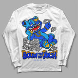 Royal Blue Collection DopeSkill Long Sleeve T-Shirt Born To Be Rich Graphic