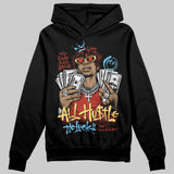 Black/White 'All Hustle No Luck' DopeSkill Graphic Hoodie