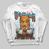 Orange Black White DopeSkill Long Sleeve T-Shirt Drip Harder Graphic