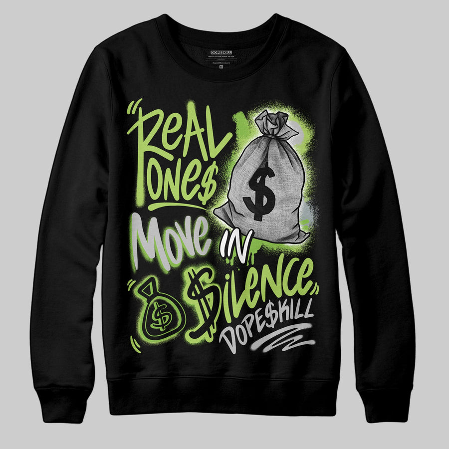Max 95 OG 'Neon' DopeSkill Sweatshirt Real Ones Move In Silence Graphic