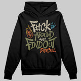 Olive Collection DopeSkill Hoodie Sweatshirt F#ck Around And Find Out Graphic
