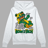 Green Collection DopeSkill Hoodie Sweatshirt Born To Be Rich Graphic