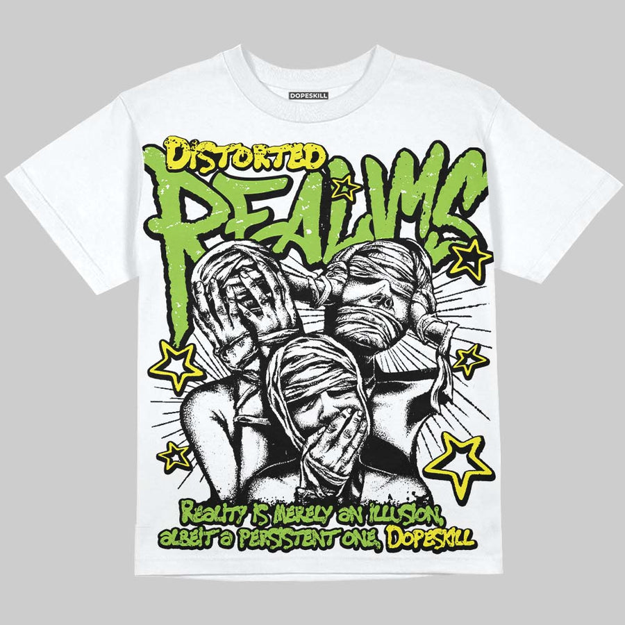 Neon Green Collection DopeSkill Oversize Print T-Shirt Distorted Realms Graphic