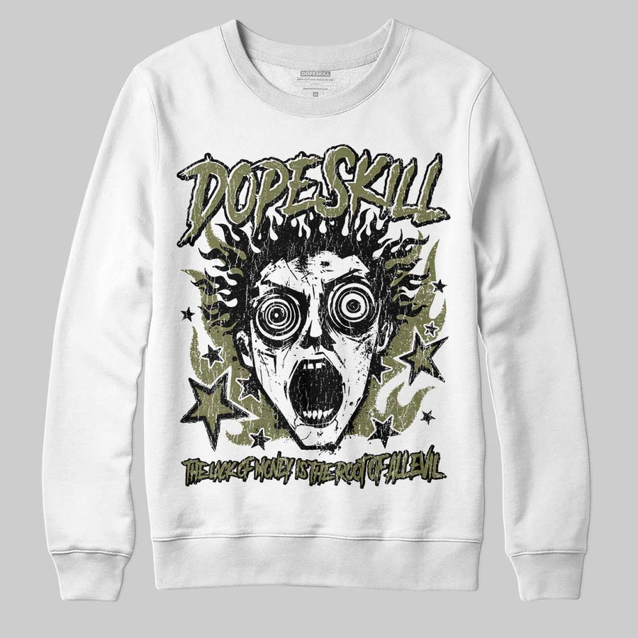 Olive Collection DopeSkill Sweatshirt Root of Evil Graphic
