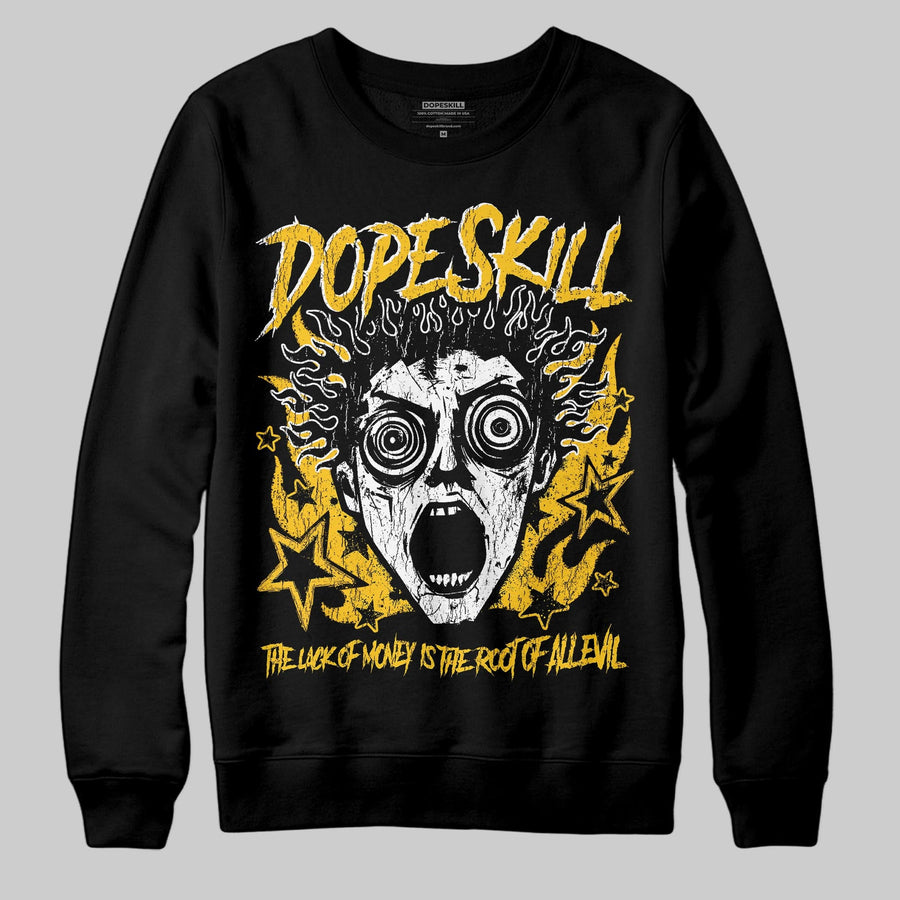 Yellow Collection DopeSkill Sweatshirt Root of Evil Graphic