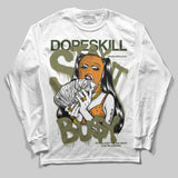 Olive Collection DopeSkill Long Sleeve T-Shirt Stay It Busy Graphic