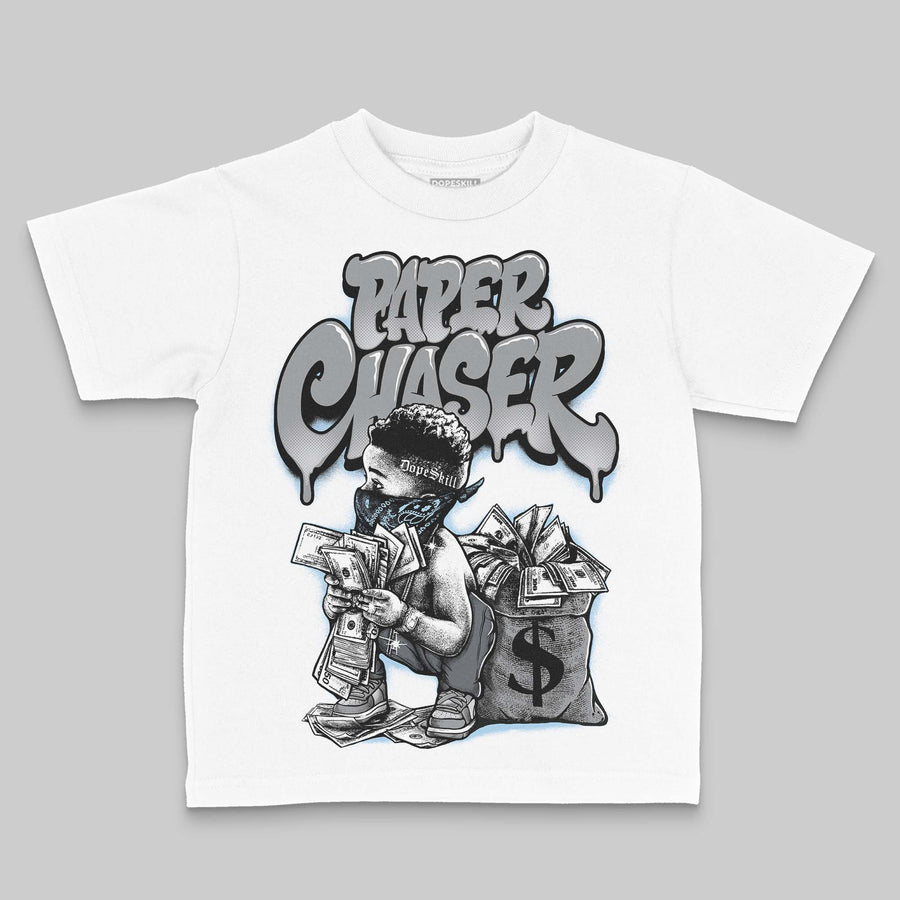 Wolf Grey 5s DopeSkill Toddler Kids T-shirt Paper Chaser Boy Graphic