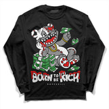 Dunk Panda White Black DopeSkill Long Sleeve T-Shirt Born To Be Rich Graphic