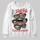 Fire Red “Black Tongue” 5s DopeSkill Sweatshirt The Mouth With No Droughts Graphic