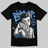Black University Blue 5s DopeSkill T-Shirt Boss Up Graphic