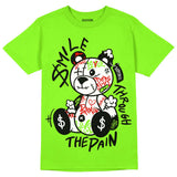 Neon Green Collection DopeSkill Neon Green T-shirt Smile Through The Pain Graphic