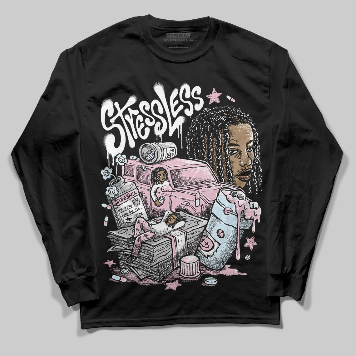 35th Anniversary 5s DopeSkill Long Sleeve T-Shirt Stressless Graphic