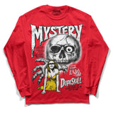 Red Thunder 4s DopeSkill Red Long Sleeve T-Shirt Mystery Ghostly Grasp Graphic
