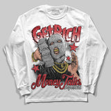Fire Red “Black Tongue” 5s DopeSkill Long Sleeve T-Shirt Get Rich Graphic