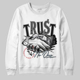 Black Metallic Reimagined 5s DopeSkill Sweatshirt Trust No One Graphic
