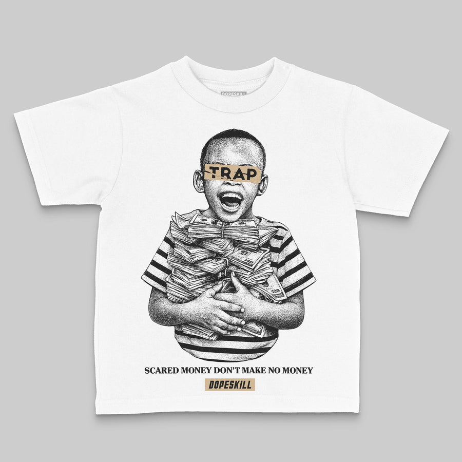TAN 'Scared Money Don't Make No Money' DopeSkill Graphic Toddler Kids T-shirt