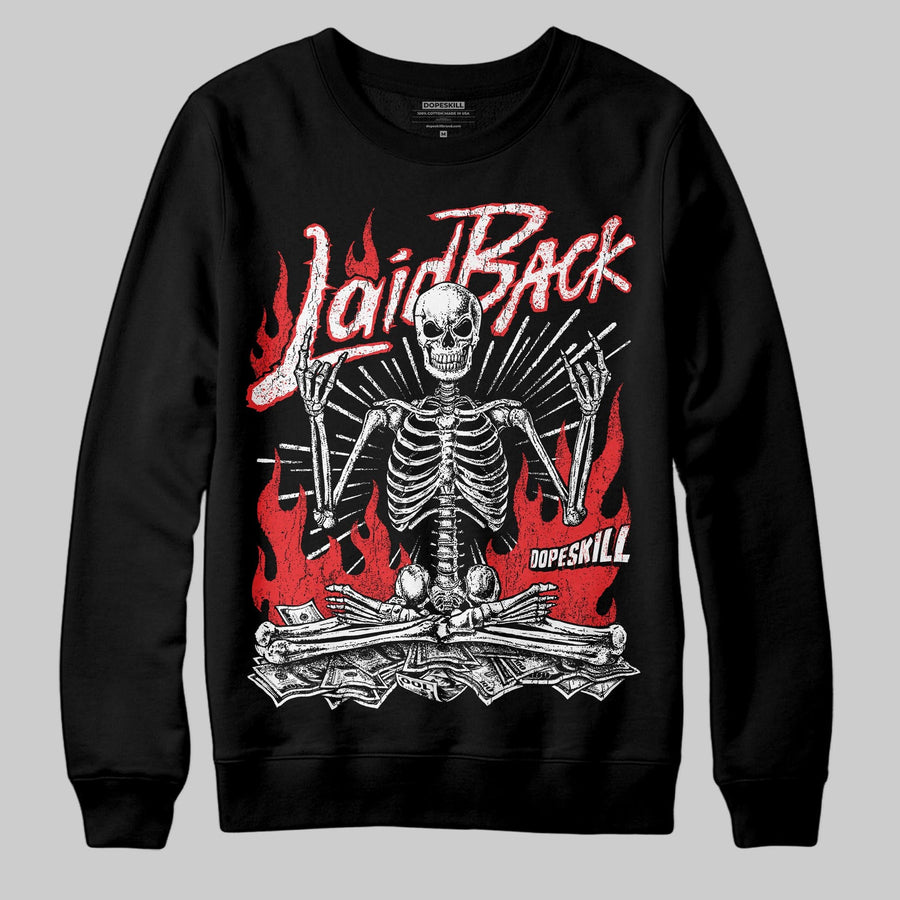 Black/White 'Laid Back' DopeSkill Graphic Sweatshirt