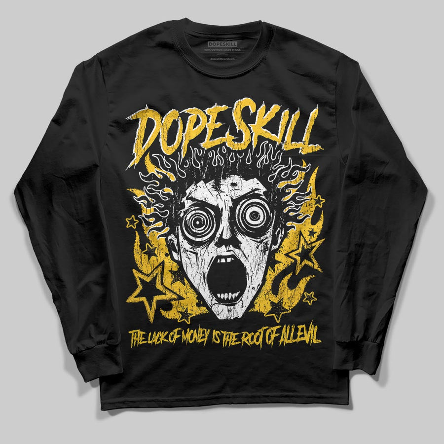 Yellow Collection DopeSkill Long Sleeve T-Shirt Root of Evil Graphic
