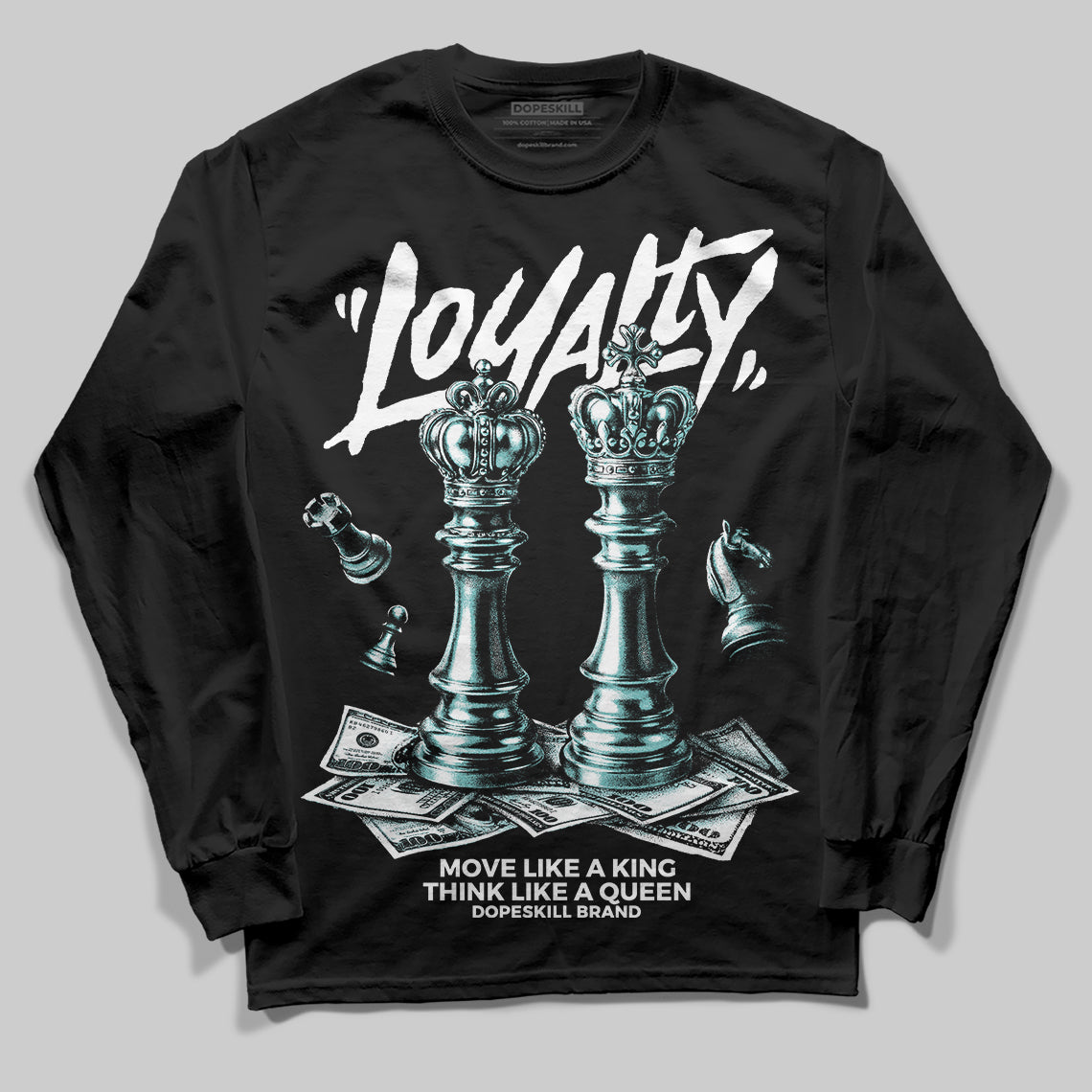 Black/White 'Loyalty' DopeSkill Graphic Long Sleeve T-Shirt
