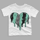 Green Glow 3s DopeSkill Toddler Kids T-shirt Slime Drip Heart Graphic