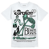 Green Glow 3s DopeSkill T-Shirt Broken Bones Graphic