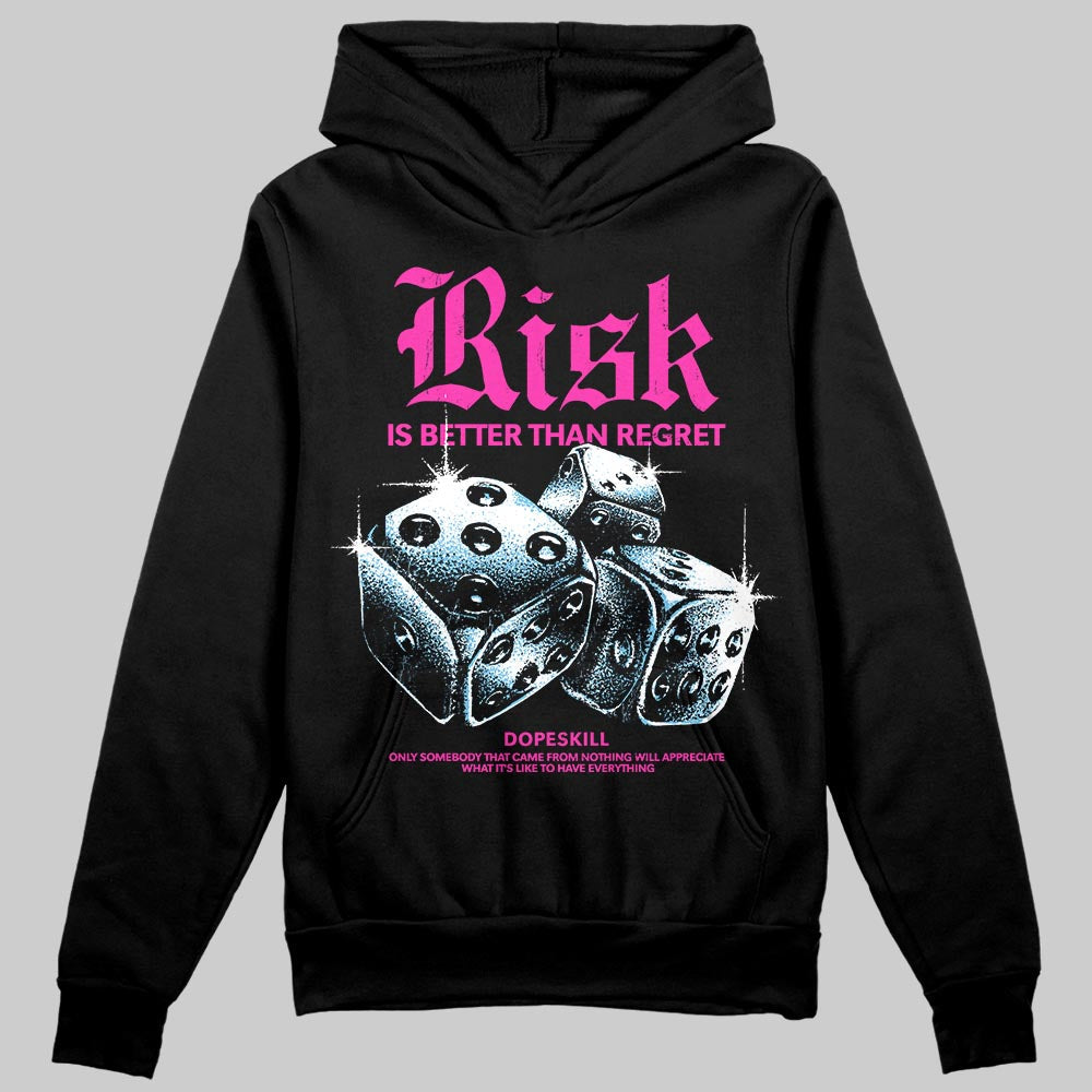 Pink 'Risk Is Better Than Regret' DopeSkill Graphic Hoodie