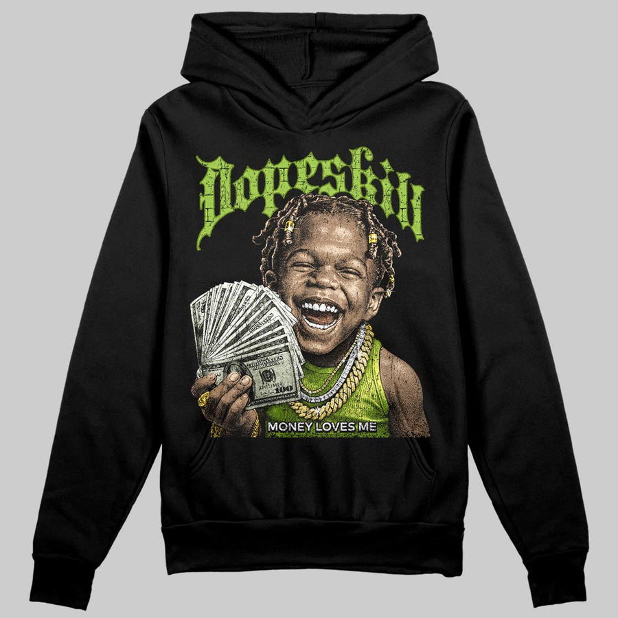 Green 'Money Loves Me' DopeSkill Graphic Hoodie