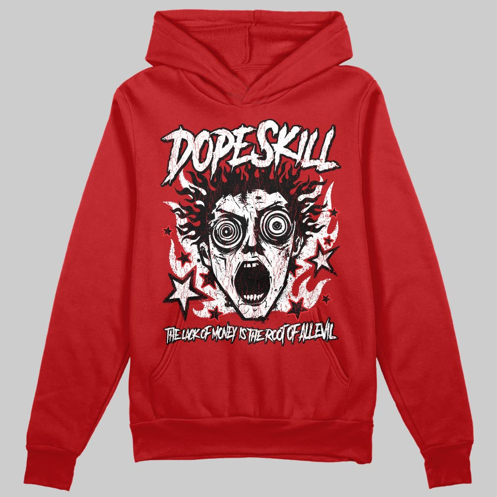Red Collection DopeSkill Hoodie Sweatshirt Root of Evil Graphic