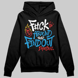 Royal Blue Collection DopeSkill Hoodie Sweatshirt F#ck Around And Find Out Graphic