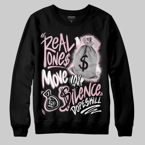 35th Anniversary 5s DopeSkill Sweatshirt Real Ones Move In Silence Graphic