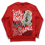Red Collection DopeSkill Red Long Sleeve T-Shirt Real Ones Move In Silence Graphic