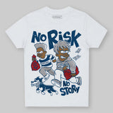 French Blue 12s DopeSkill Toddler Kids T-shirt No Risk No Story Graphic