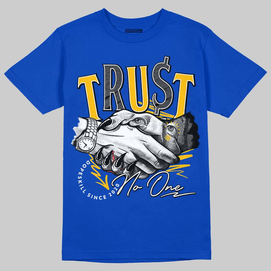 Royal Blue Collection DopeSkill Royal Blue T-shirt Trust No One Graphic