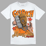 Orange Black White DopeSkill T-Shirt Get Rich Graphic