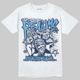Summit White Navy 4s DopeSkill T-Shirt Distorted Realms Graphic