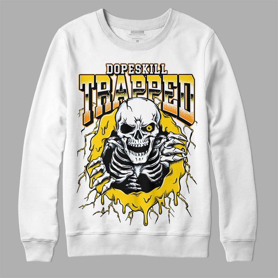 Yellow Ochre 6s DopeSkill Sweatshirt Trapped Halloween Graphic