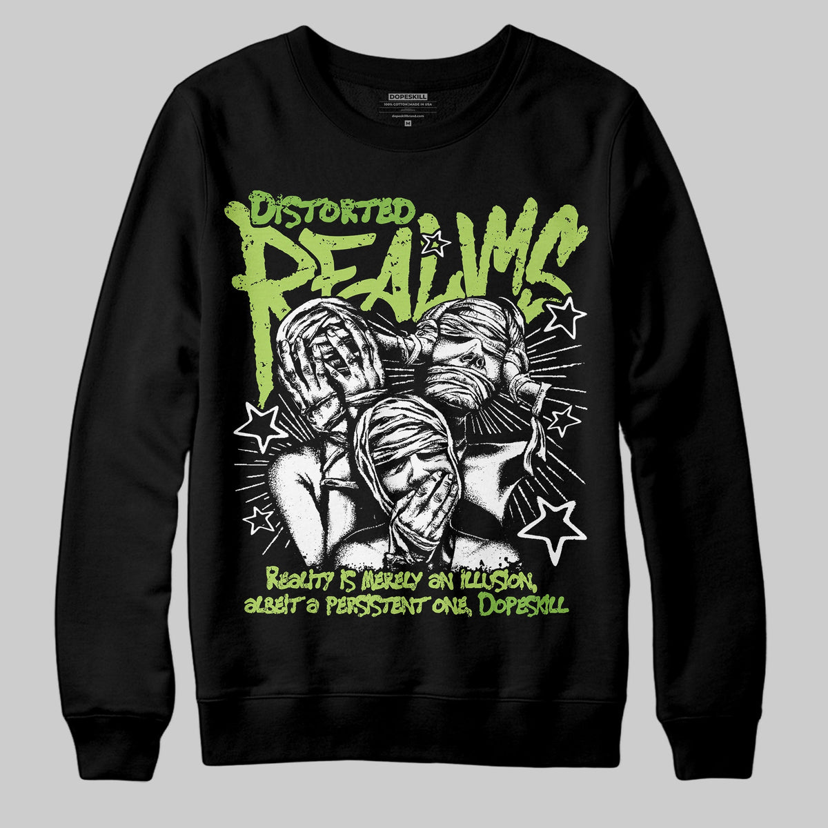 Max 95 OG 'Neon' DopeSkill Sweatshirt Distorted Realms Graphic