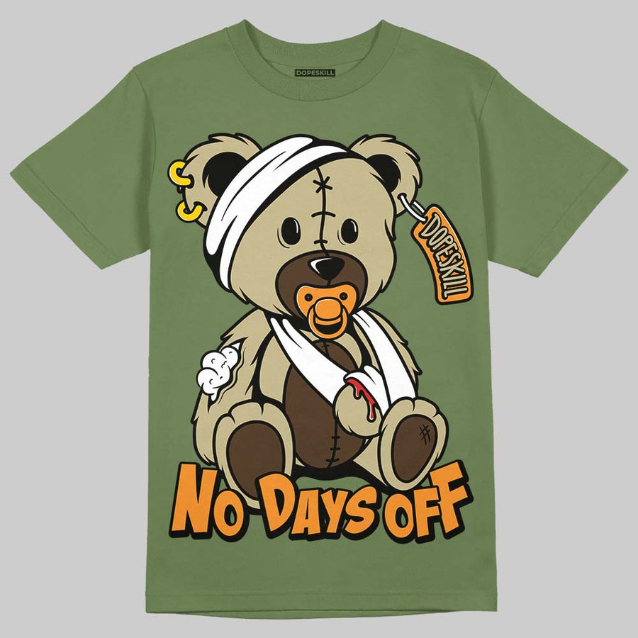 Olive Collection DopeSkill Olive T-shirt Hurt Bear Graphic