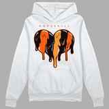 Brilliant Orange 12s DopeSkill Hoodie Sweatshirt Slime Drip Heart Graphic