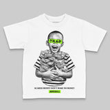 Neon Green 'Scared Money Don't Make No Money' DopeSkill Graphic Toddler Kids T-shirt