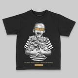 Olive 'Scared Money Don't Make No Money' DopeSkill Graphic Toddler Kids T-shirt