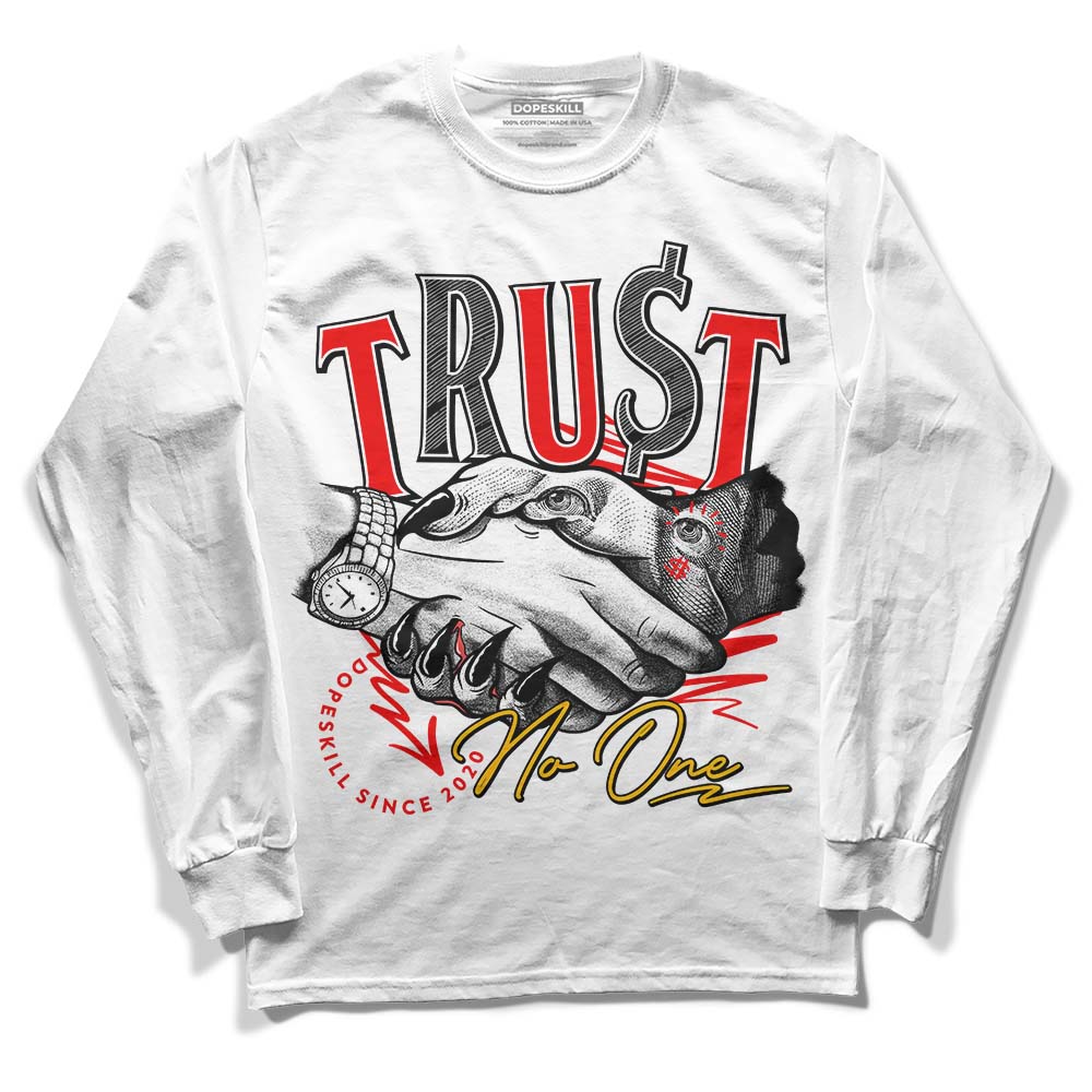 Red Collection DopeSkill Long Sleeve T-Shirt Trust No One Graphic